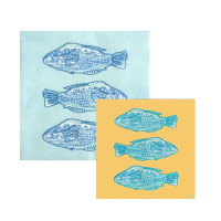 Serviettes en papier Poisson Lumineux, Françoise PAVIOT