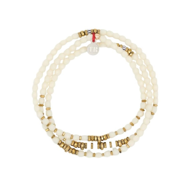 Collier et Bracelet 3 tours Blondie Vanille, Têtes Blondes