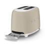 Toaster 2 tranches Années 50 Beige Lin Mat, SMEG