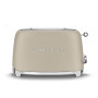 Toaster 2 tranches Années 50 Beige Lin Mat, SMEG