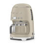 Cafetière filtre programmable Années 50 Beige Lin Mat, SMEG