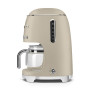 Cafetière filtre programmable Années 50 Beige Lin Mat, SMEG