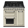 Fourneau Gaz 90x60 cm Victoria Crème, SMEG