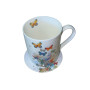 Coffret Mug 28cl et Sous Tasse Papillons, Kiub