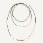 Collier et Bracelet 6 tours Nina Slim, Têtes Blondes