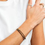 Collier et Bracelet 3 tours Gisèle Bronze, Têtes Blondes
