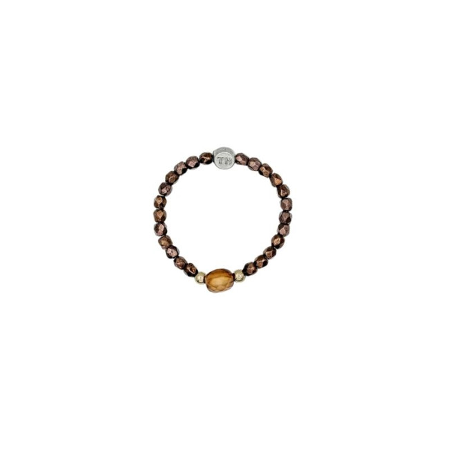 Bague Louise Agate Marron, Têtes Blondes