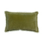 Coussin uni Fara Olive, Vivaraise