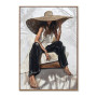 Toile 70 x 100 cm Femme à Capeline 03.3570, Cadraven