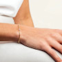 Bracelet Ava 1 Tourmaline rose, Têtes Blondes