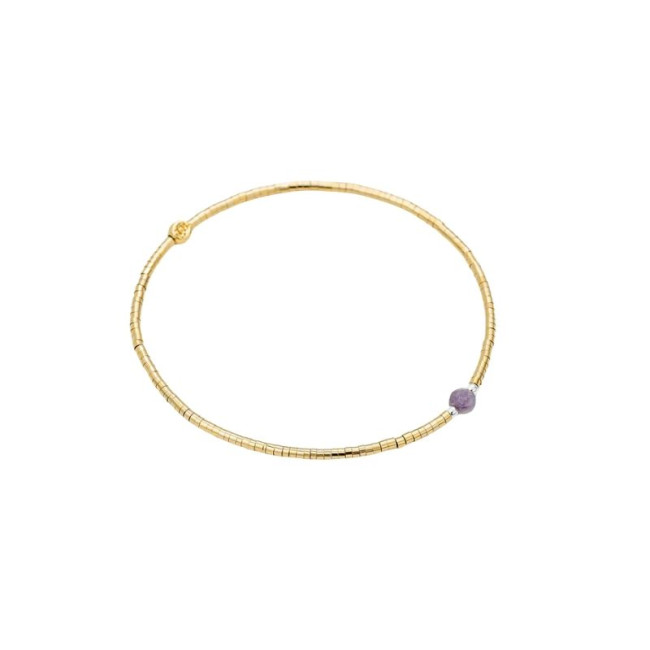 Bracelet Ava 1 Améthyste, Têtes Blondes