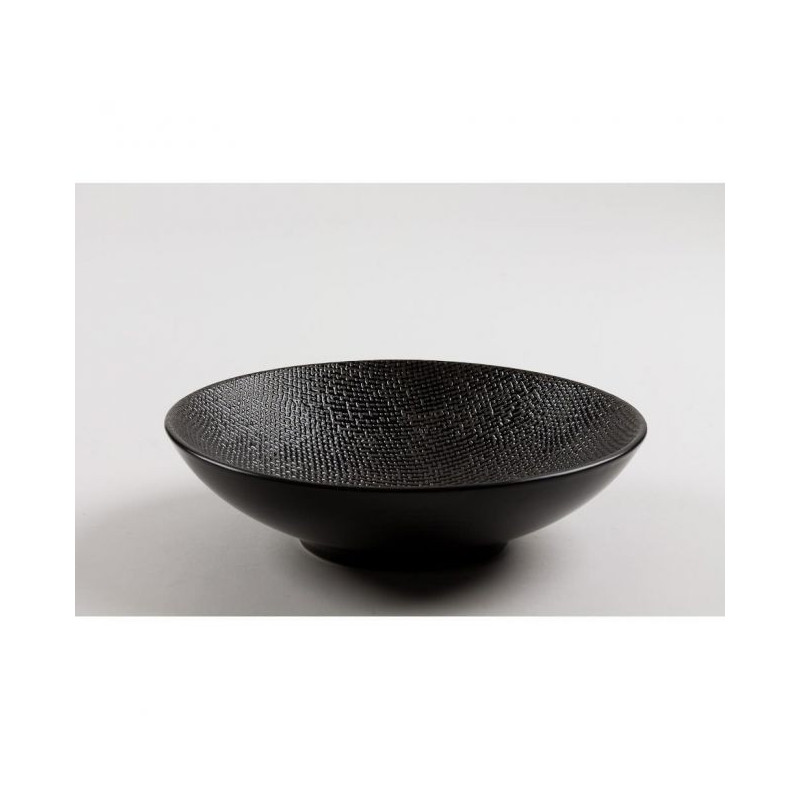 Table Passion - Service de table Vésuvio noir, Table Passion Assiette creuse - Table Passion
