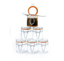 6 mini bocaux confiture