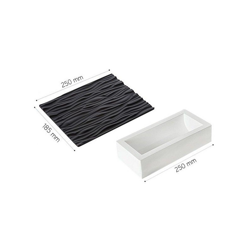 Moule Ã  bÃ»che silicone avec tapis, Silikomart