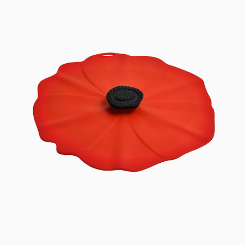 couvercle en silicone coquelicot, charles viancin 15 cm - charles viancin