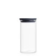 Bocal en verre empilable Dark Grey, Brabantia