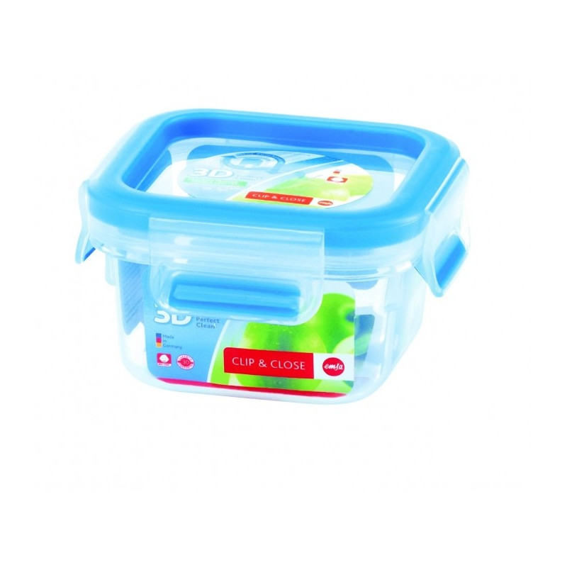 Boîte alimentaire carrée 0,25 L Clip & Close