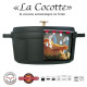 Cocotte en fonte ronde noire 28cm, Staub