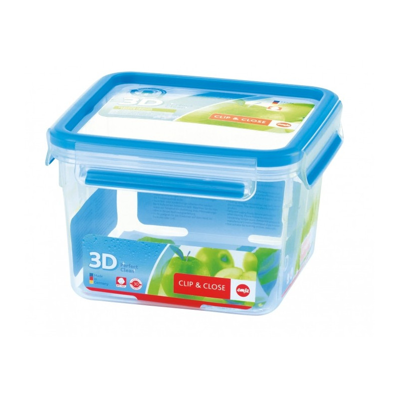 Boîte alimentaire congélation carrée 900 ml - Transparent