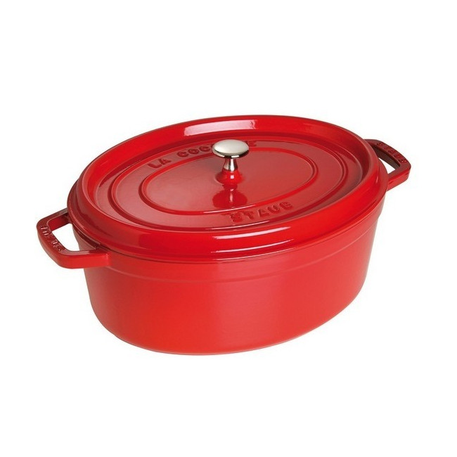 Cocotte OVALE cerise 33cm, STAUB