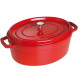 Cocotte OVALE cerise 33cm, STAUB