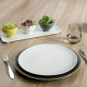 Assiette plate Modulo Nature Kaolin, Degrenne Paris