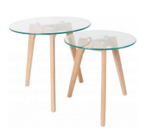 Set de 2 tables basses Scandinaves Bror, Zuiver