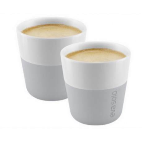 set de 2 mugs espresso 8 cl, eva solo marble grey - eva solo