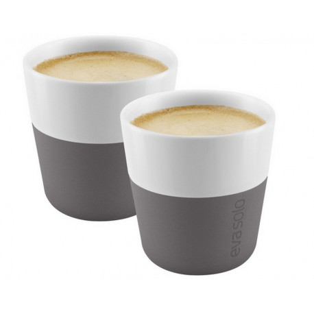 set de 2 mugs espresso 8 cl, eva solo grey - eva solo