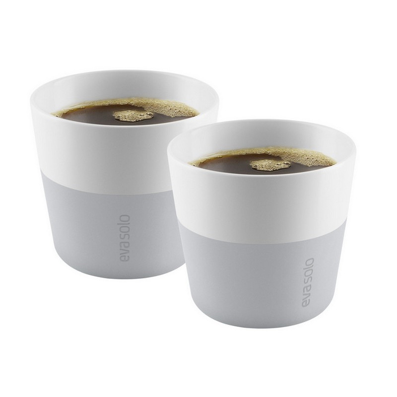 set de 2 mugs lungo 23 cl, eva solo marble grey - eva solo