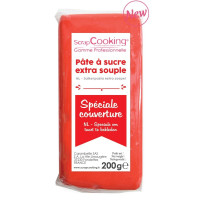 Pâte à sucre spéciale Couverture blanche 200g, ScrapCooking