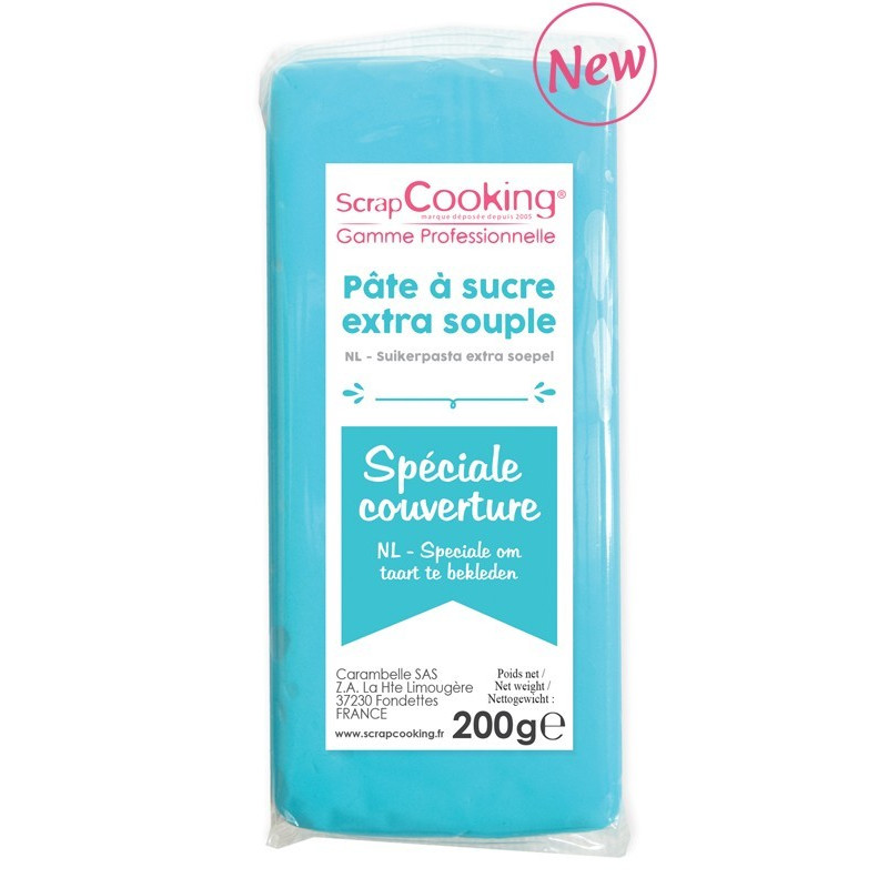 Scrapcooking - Pâte à sucre spéciale Couverture, ScrapCooking Bleu - ScrapCooking