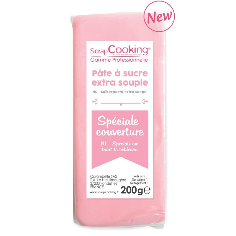 Scrapcooking - Pâte à sucre spéciale Couverture, ScrapCooking Rose - ScrapCooking