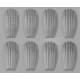Plaque 8 madeleines Elastomoule, De Buyer