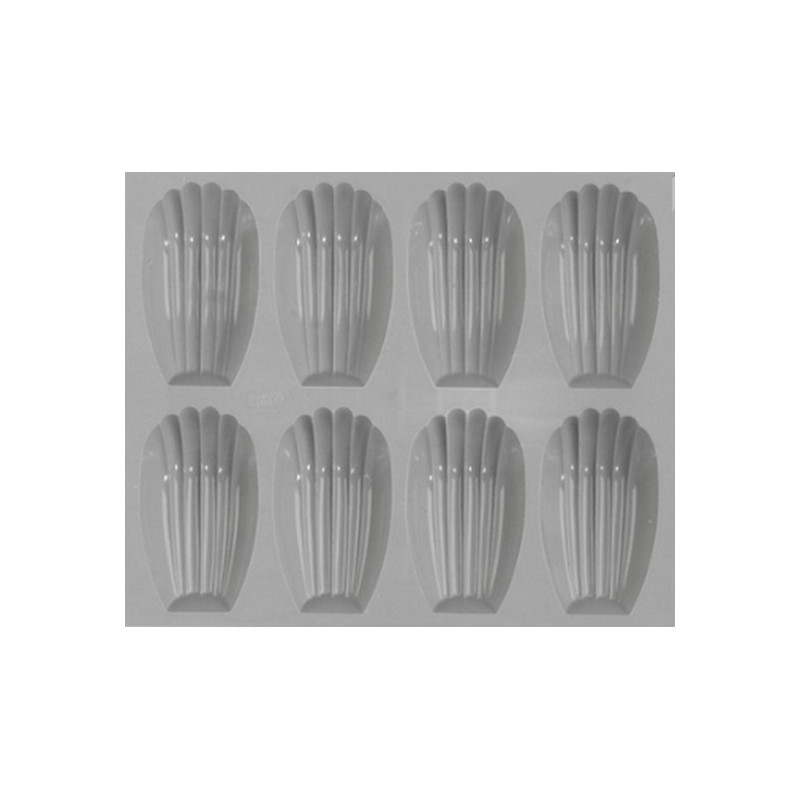Plaque 8 madeleines Elastomoule, De Buyer