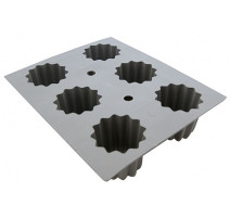 Plaque 6 cannelés Elastomoule, De Buyer