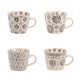 Coffret 4 tasses Nelson, Table Passion