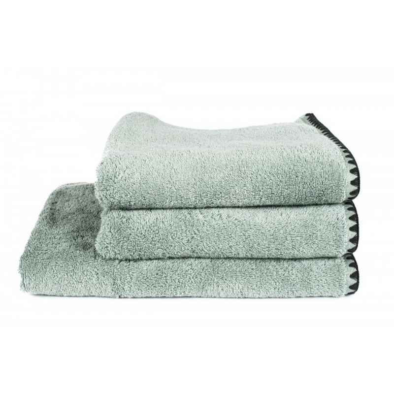 HAOMY TEXTILE - Linge de toilette Issey céladon, Haomy Serviette de toilette - HAOMY TEXTILE