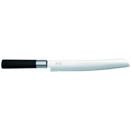couteaux japonais série "wasabi black", kai couteau à pain - kai
