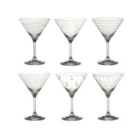 Coffret de 6 verres à cocktail Graphik, Table passion