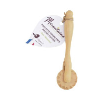 Roulette coupe-pâte en buis, Mirontaine