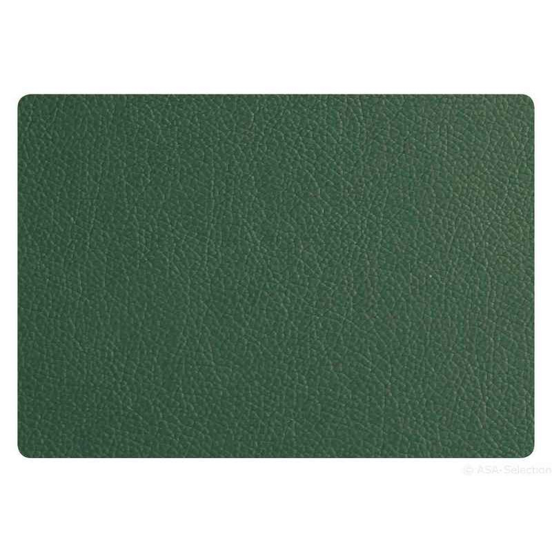 ASA SELECTION - Set de table aspect cuir fin, Asa Selection Vert - ASA SELECTION
