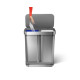 Poubelle rectangulaire 58L double bac, simplehuman