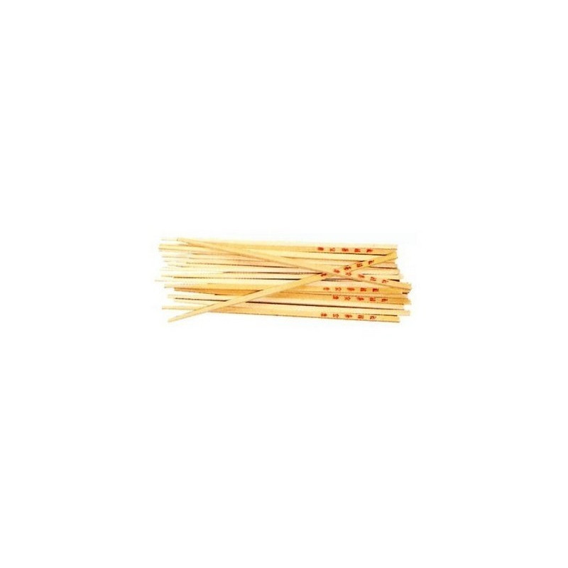 Baguette chinoise set de 12 en bambou 1X1X25 NATUREL - Dansmamaison