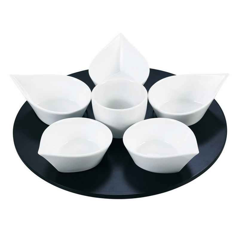 Acheter Service Aperitif Rotatif Goutte Blanc Table Passion