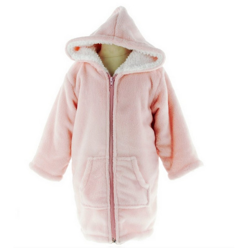 robe de chambre fille fermeture eclair