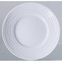 Assiette dessert onde gravé, Médard de Noblat