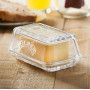 Beurrier verre transparent, Kilner