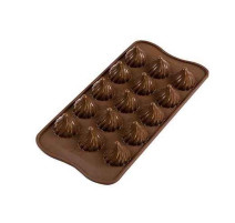 Moule chocolat 3D Flamme, Silikomart