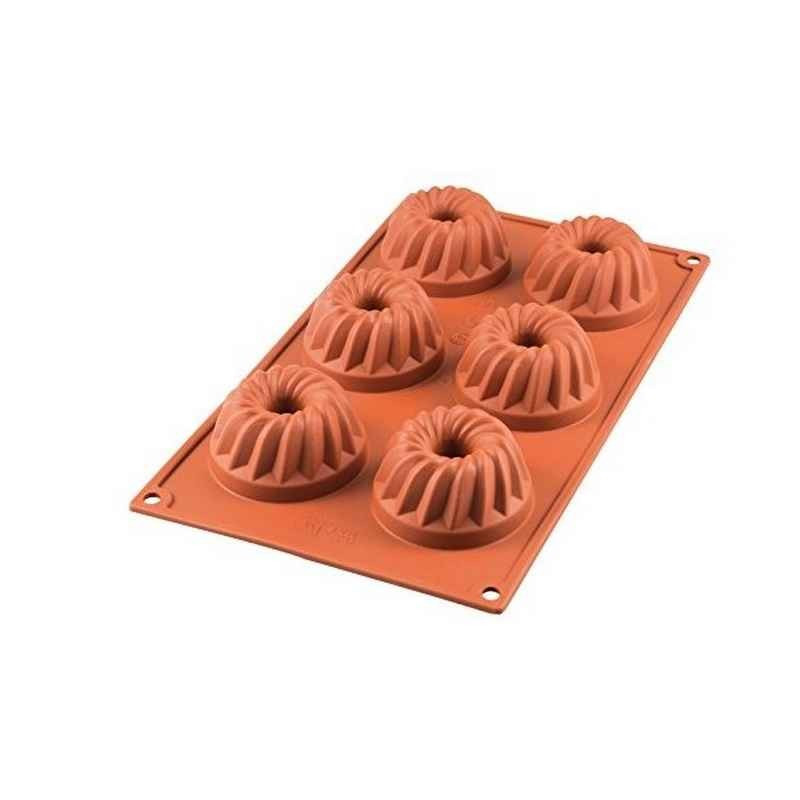 Portable et Réutilisable Mini Moules à Kouglof pour Muffins Beignets Biscuits Chocolat Moules à Kouglof en Silicone,RONGYI 12 PCS Moule en Forme de Citrouille en Silicone Polyvalent Gelée Pain 